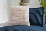 Nashlin White/Rust Pillow by Ashley at Eve Furniture