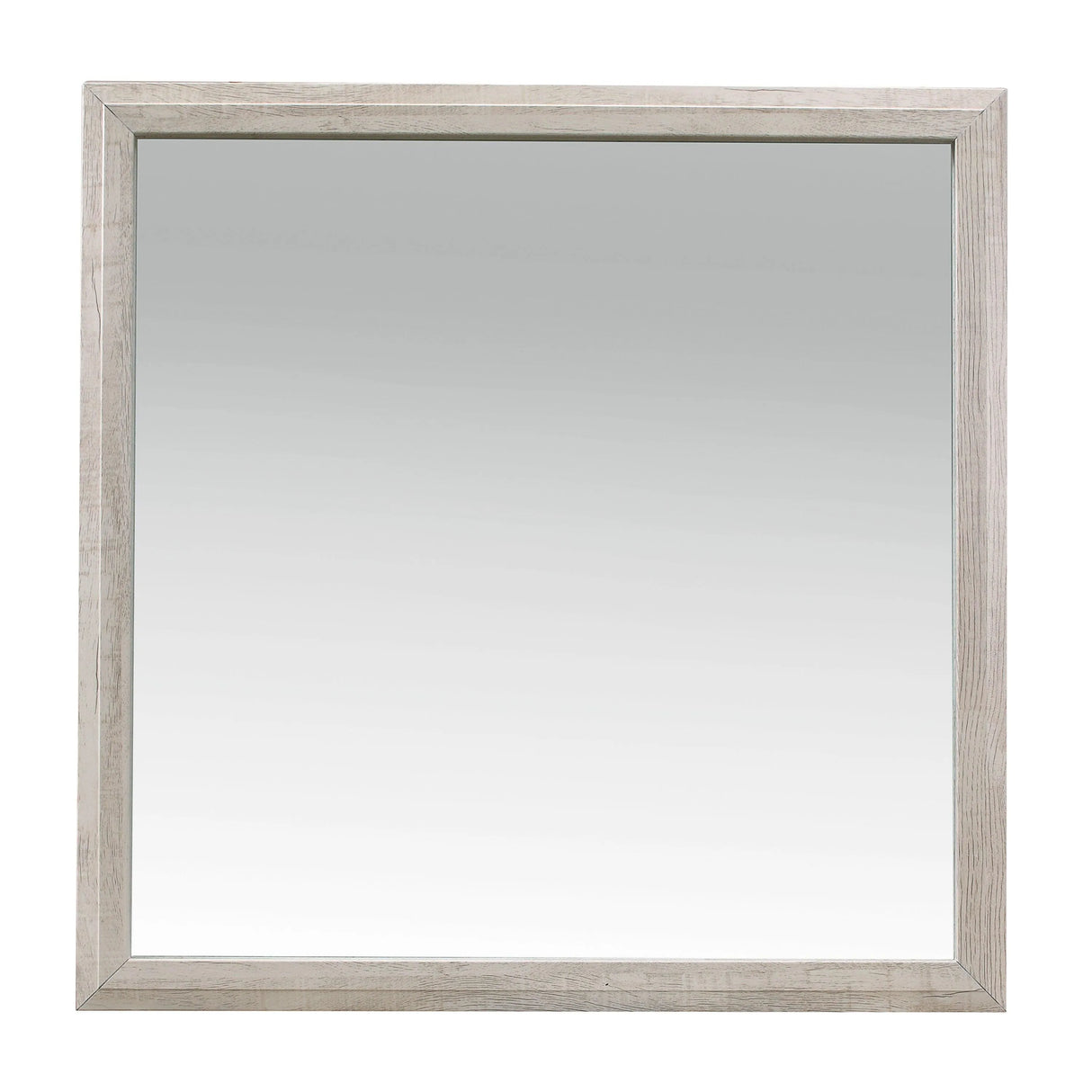 Nashville Antique White/Brown Mirror (Mirror Only) by Homelegance at Eve Furniture