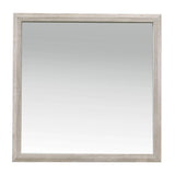 Nashville Antique White/Brown Mirror (Mirror Only) by Homelegance at Eve Furniture