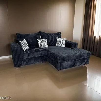 Nashville Black Right Arm Facing (RAF) Sectional by New Era Innovations at Eve Furniture
