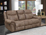Nashville Coca 3-Piece Manual Reclining Set by Steve Silver at Eve Furniture