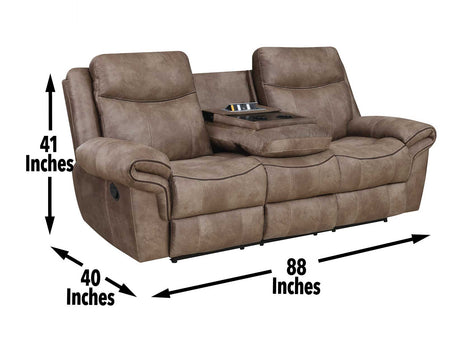 Nashville Coca 3-Piece Manual Reclining Set by Steve Silver at Eve Furniture