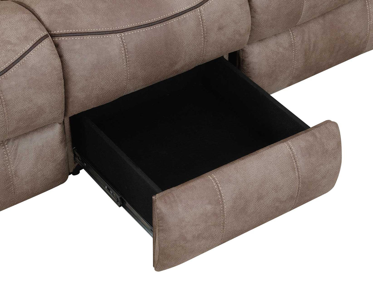Nashville Coca 3-Piece Manual Reclining Set by Steve Silver at Eve Furniture