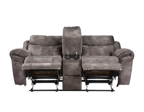 Nashville Gray 3-Piece Manual Reclining Set by Steve Silver at Eve Furniture
