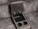 Nashville Gray 3-Piece Manual Reclining Set by Steve Silver at Eve Furniture