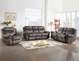 Nashville Gray 3-Piece Manual Reclining Set by Steve Silver at Eve Furniture