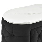 Natalia Black Upholstered Bedroom Set with TV Lift by Crown Mark at Eve Furniture