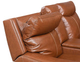 Natalia Coach Leather 3-Piece Dual Power Reclining Living Room Set