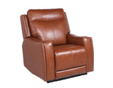 Natalia Dual-Power Leather Recliner, Coach