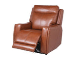 Natalia Dual-Power Leather Recliner, Coach