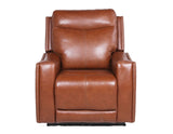 Natalia Dual-Power Leather Recliner, Coach