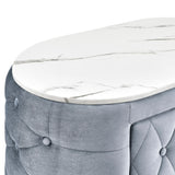 Natalia Gray Upholstered Bedroom Set with TV Lift by Crown Mark at Eve Furniture