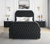 Natalia Black King Upholstered Fireplace Bed with TV Lift by Crown Mark at Eve Furniture