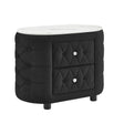 Natalia Black Nightstand by Crown Mark at Eve Furniture