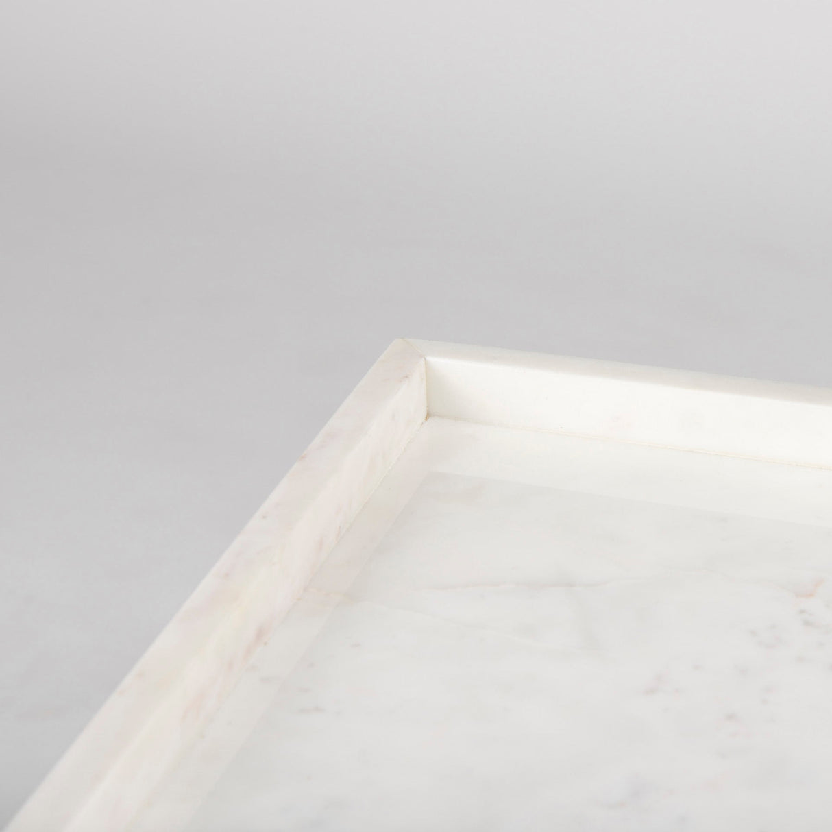 Nathan II 18" x 20" Square Top White Marble and Black Metal End/Side Table by Mercana at Eve Furniture