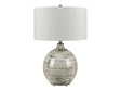 Nathaniel Grey/Silver Table Lamp by Crestview at Eve Furniture