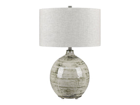 Nathaniel Grey/Silver Table Lamp by Crestview at Eve Furniture