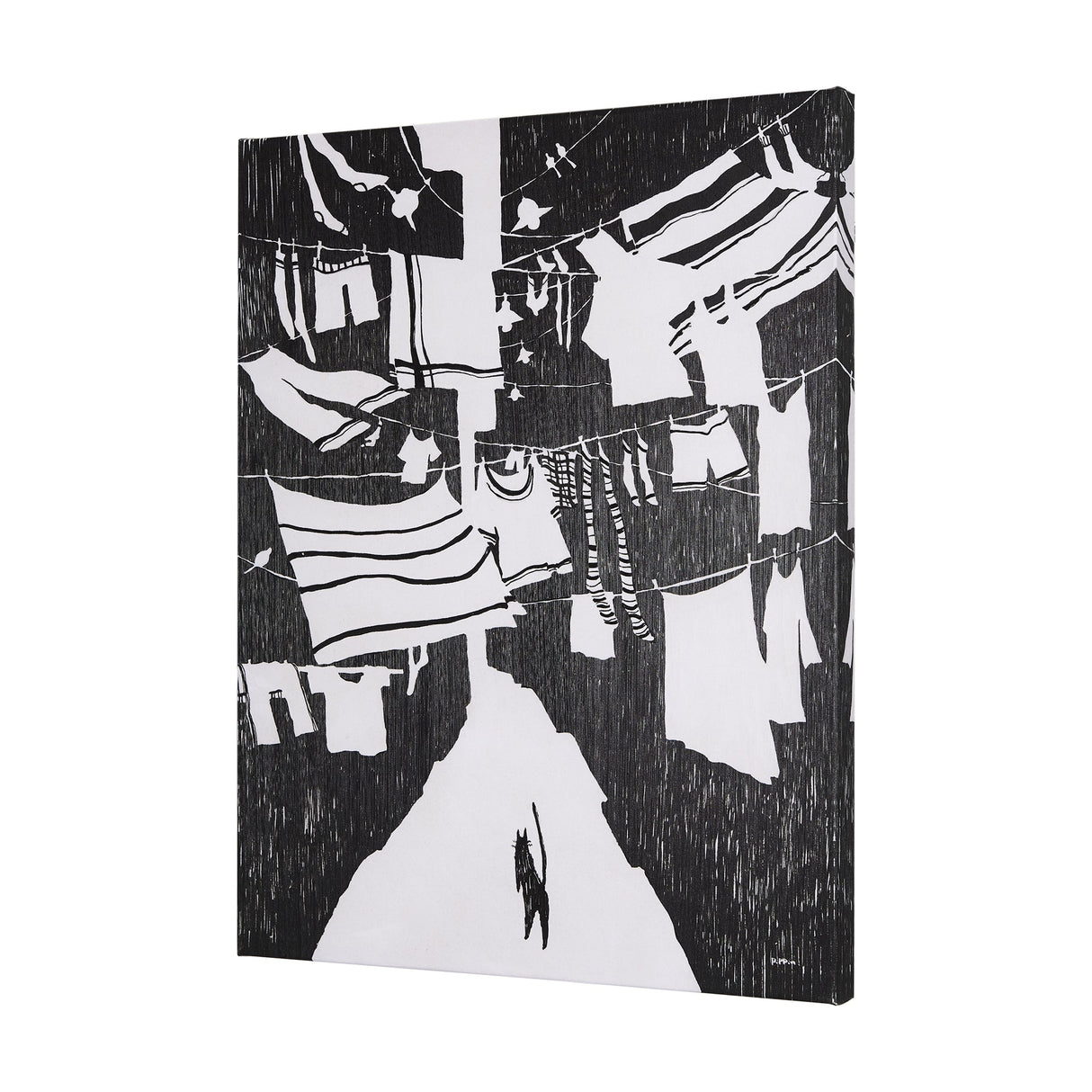 National Laundry Day by Mercana Studio a Hand Embellished Textured Canvas by Mercana at Eve Furniture