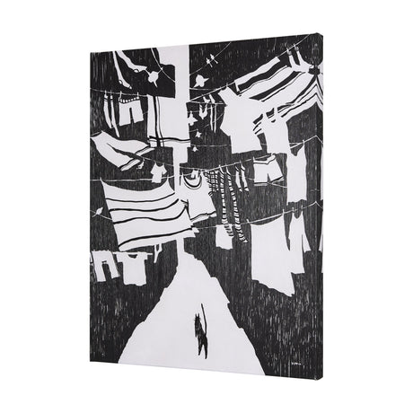 National Laundry Day by Mercana Studio a Hand Embellished Textured Canvas by Mercana at Eve Furniture
