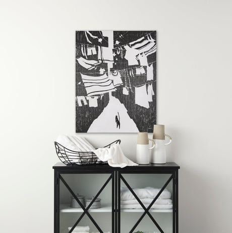 National Laundry Day by Mercana Studio a Hand Embellished Textured Canvas by Mercana at Eve Furniture