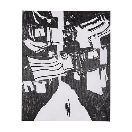National Laundry Day by Mercana Studio a Hand Embellished Textured Canvas by Mercana at Eve Furniture