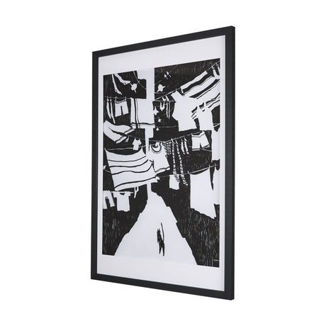 National Laundry Day by Mercana Studio Hand Embellished Textured Framed Art Print Matted under Glass by Mercana at Eve Furniture