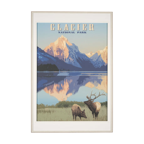 National Park - Glacier by Mark Chandon a Framed Art Print Matted under Glass by Mercana at Eve Furniture