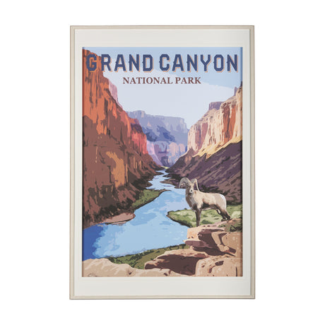 National Park -Grand Canyon by Mercana Studio a Framed Art Print Matted under Glass by Mercana at Eve Furniture