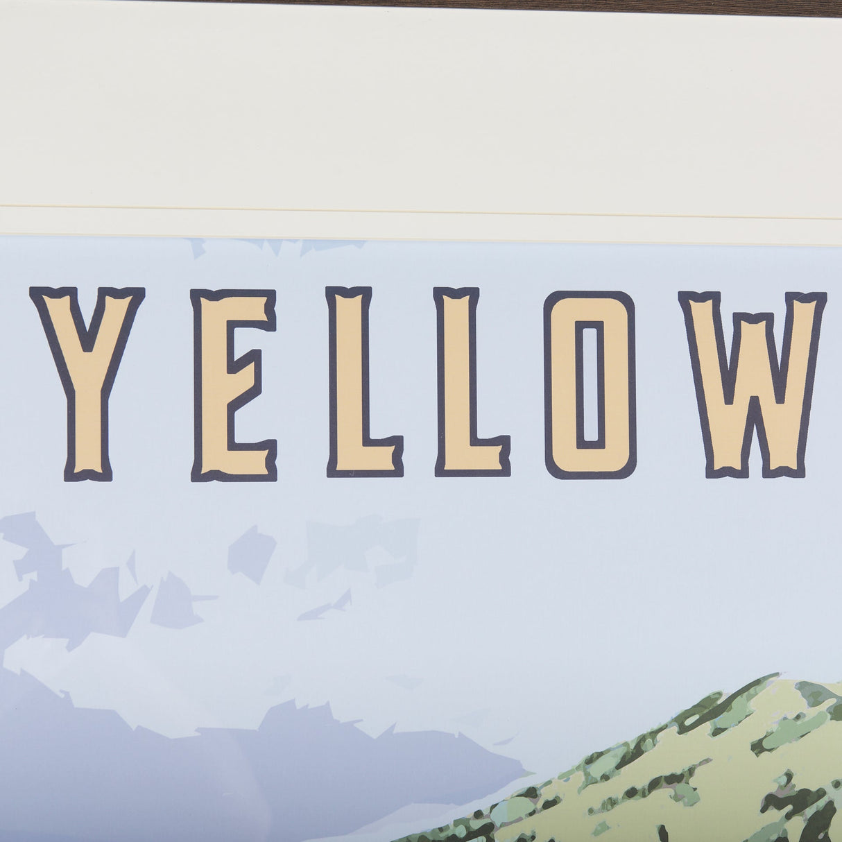 National Park - Yellowstone by Mercana Studio a Framed Art Print Matted under Glass by Mercana at Eve Furniture