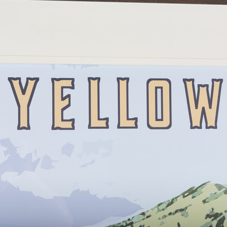 National Park - Yellowstone by Mercana Studio a Framed Art Print Matted under Glass by Mercana at Eve Furniture