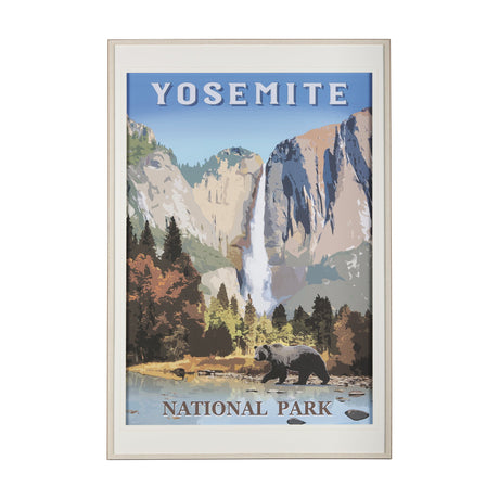 National Park -Yosemite by Mercana Studio a Framed Art Print Matted under Glass by Mercana at Eve Furniture