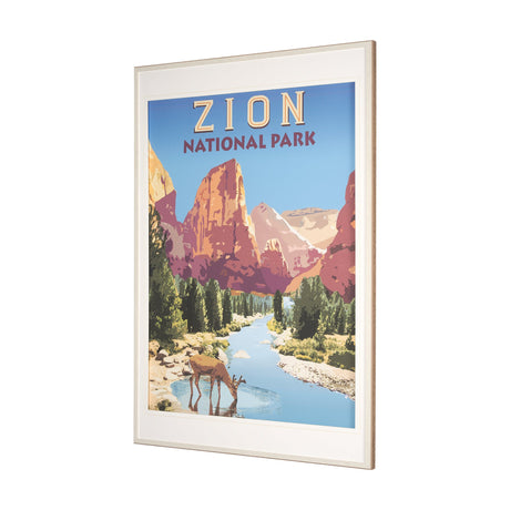National Park - Zion by Mark Chandon a Framed Art Print Matted under Glass by Mercana at Eve Furniture