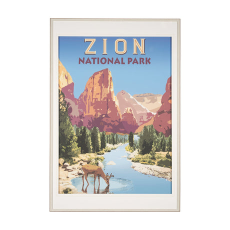 National Park - Zion by Mark Chandon a Framed Art Print Matted under Glass by Mercana at Eve Furniture