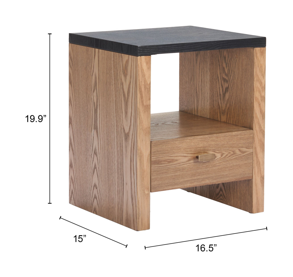 Natt Black Side Table by Zuomod at Eve Furniture