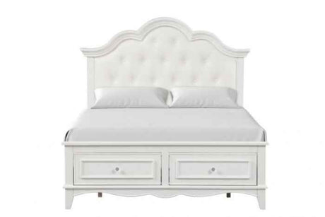 Naucalpan White 4-Piece Twin Bedroom Set by Furniture of America at Eve Furniture