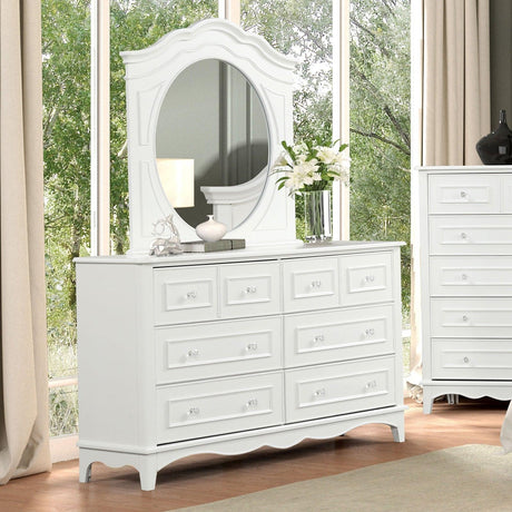 Naucalpan White Dresser by Furniture of America at Eve Furniture