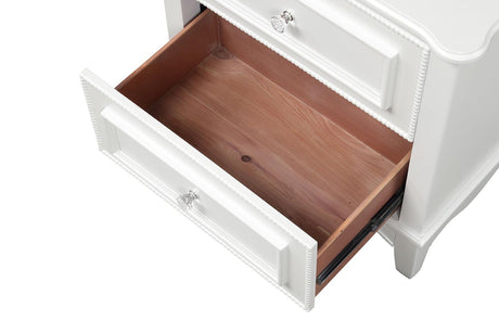 Naucalpan White Nightstand by Furniture of America at Eve Furniture