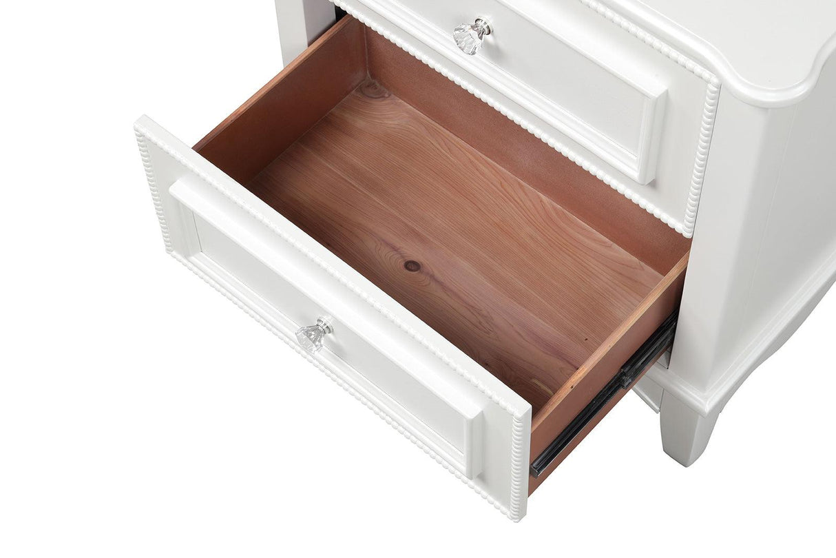 Naucalpan White Nightstand by Furniture of America at Eve Furniture