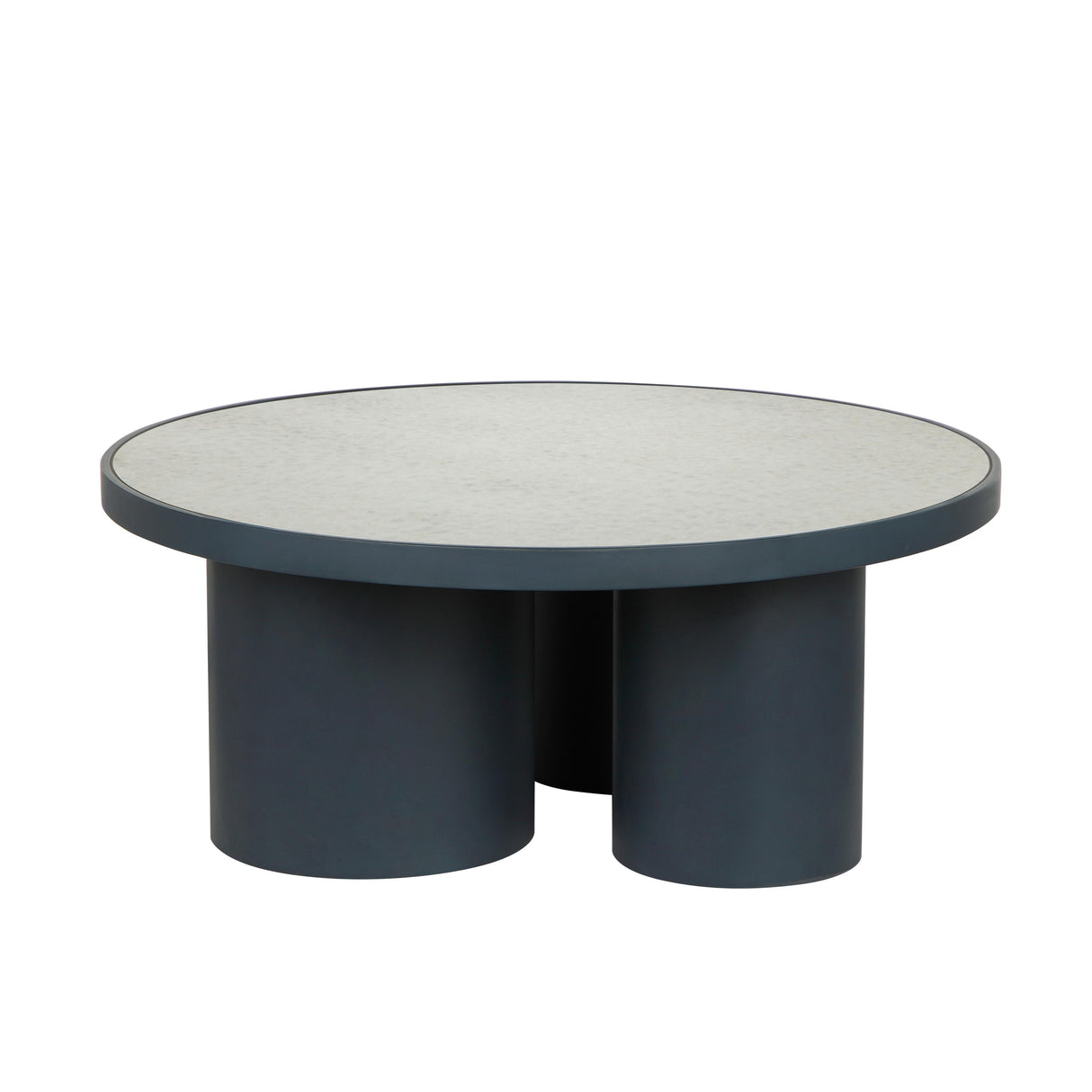 Nautilus Antique Silver Mirrored Coffee Table by TOV Furniture at Eve Furniture