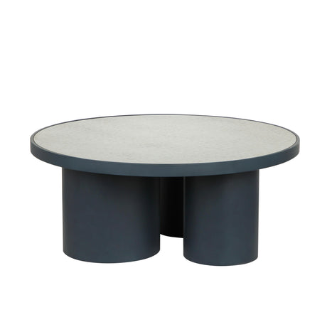 Nautilus Antique Silver Mirrored Coffee Table by TOV Furniture at Eve Furniture