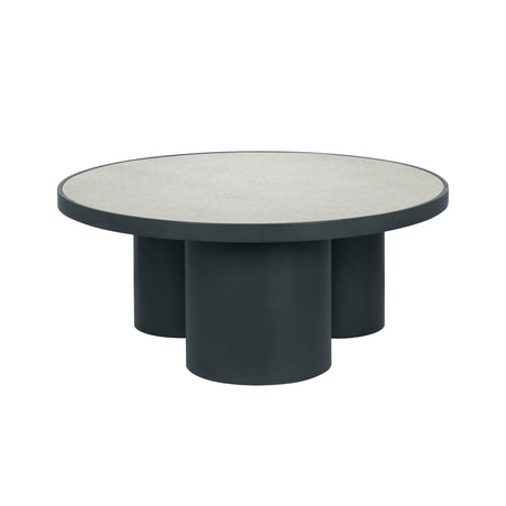 Nautilus Antique Silver Mirrored Coffee Table by TOV Furniture at Eve Furniture