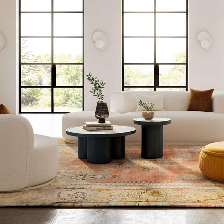 Nautilus Antique Silver Mirrored Side Table by TOV Furniture at Eve Furniture