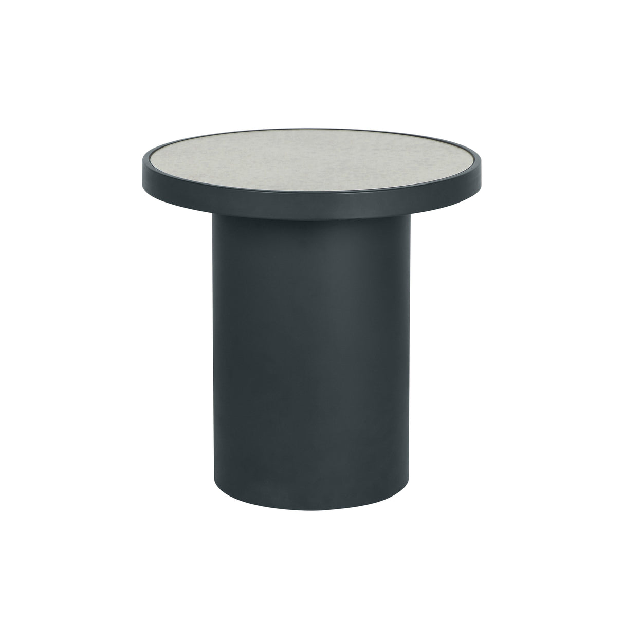 Nautilus Antique Silver Mirrored Side Table by TOV Furniture at Eve Furniture