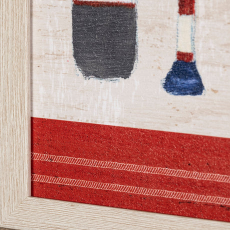 Nautique X by James Wiens a Hand Embellished Textured Framed Art Print by Mercana at Eve Furniture