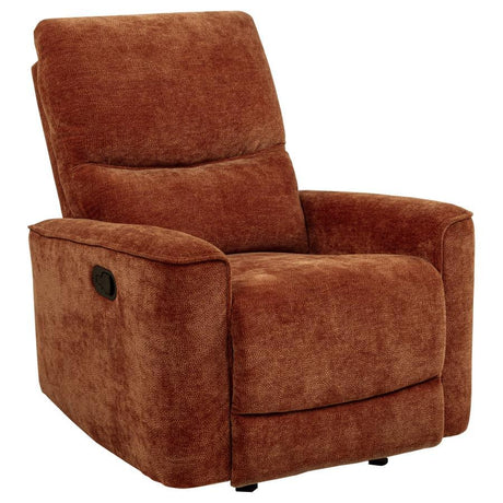 Navarro Chenille Upholstered Glider Recliner by Coaster at Eve Furniture