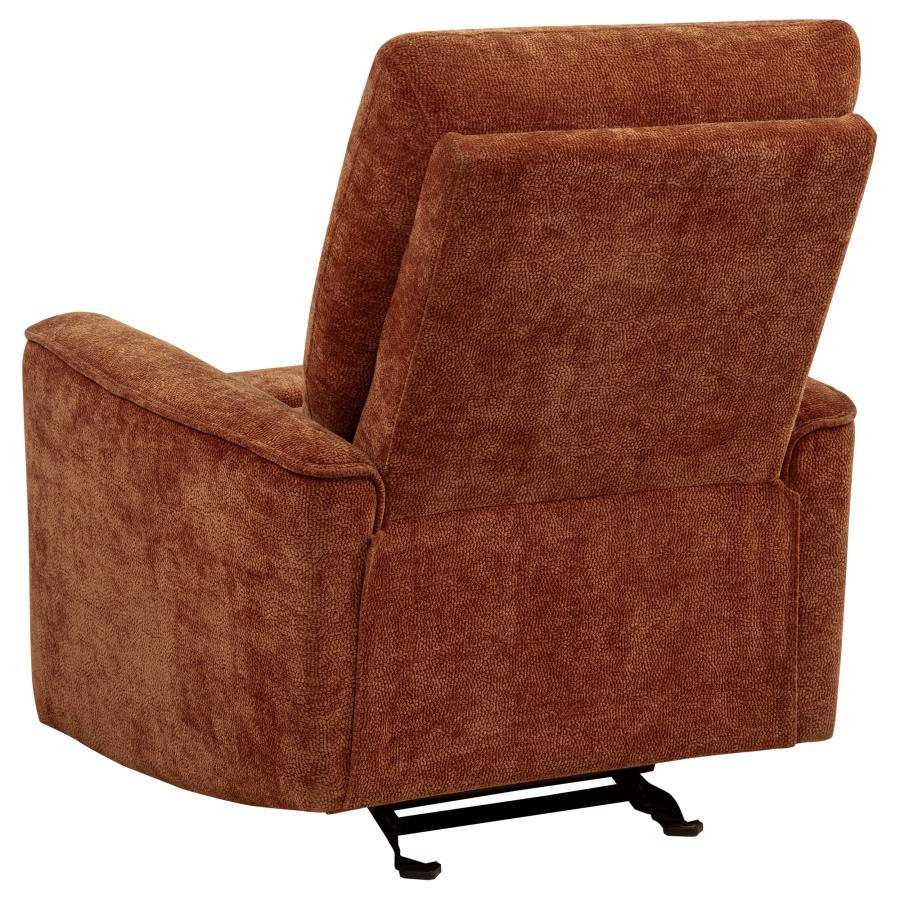 Navarro Chenille Upholstered Glider Recliner by Coaster at Eve Furniture