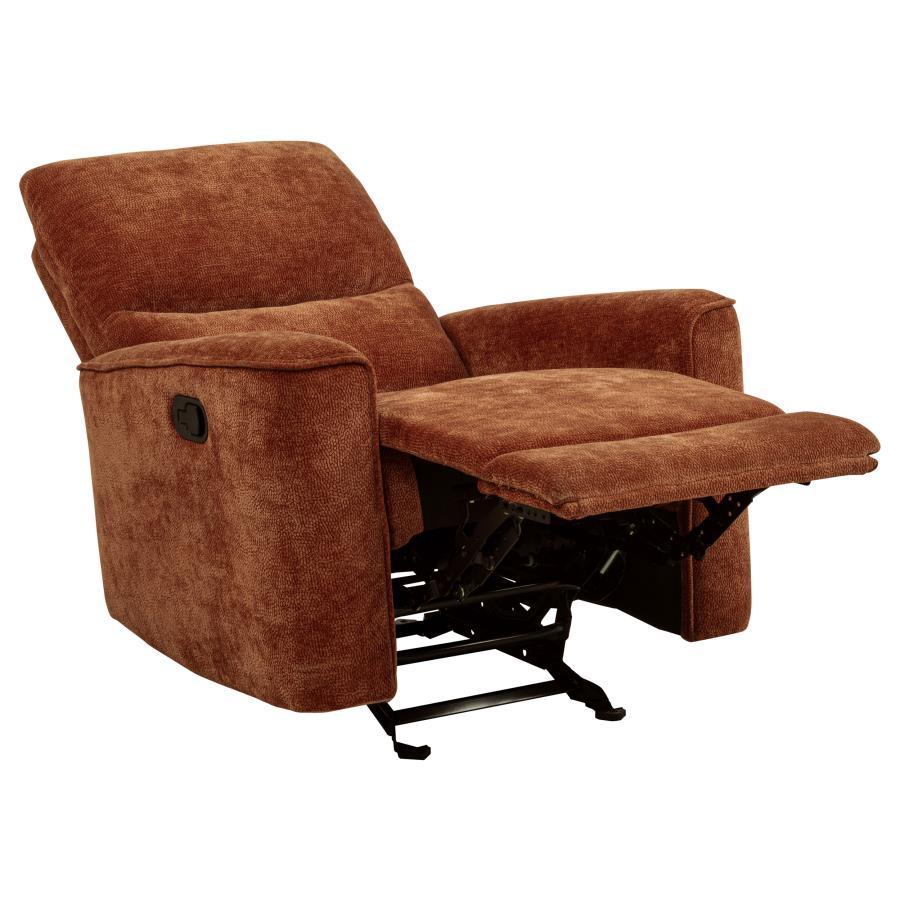 Navarro Chenille Upholstered Glider Recliner by Coaster at Eve Furniture