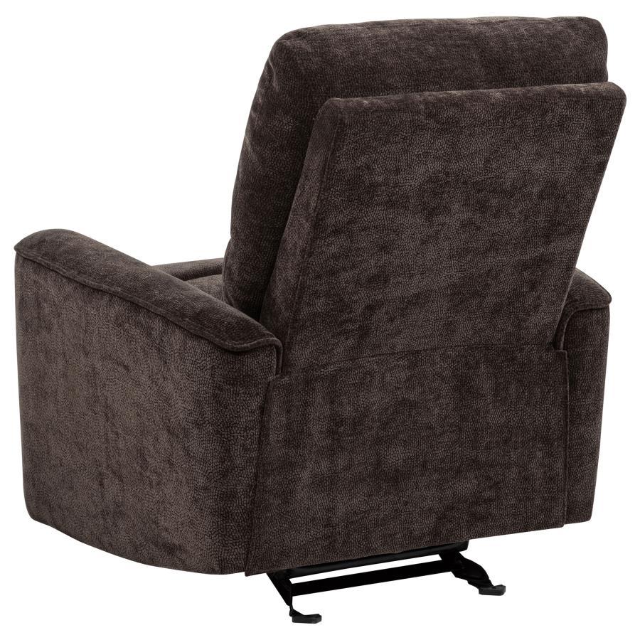 Navarro Chenille Upholstered Glider Recliner by Coaster at Eve Furniture