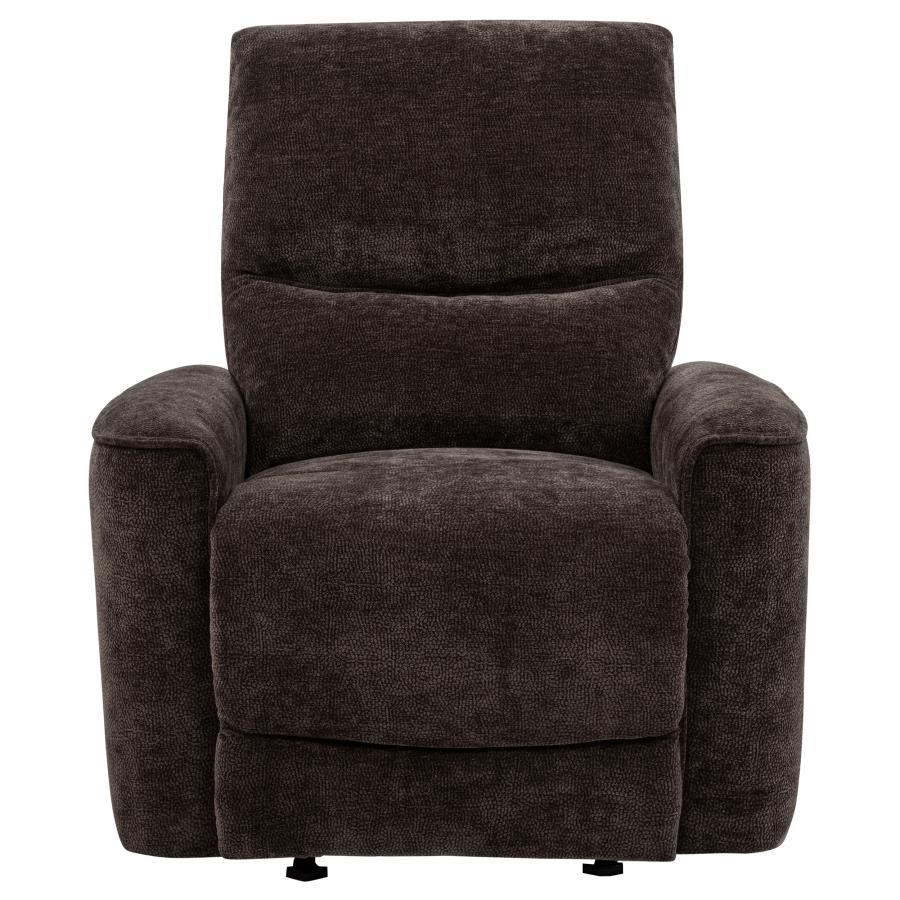 Navarro Chenille Upholstered Glider Recliner by Coaster at Eve Furniture