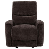 Navarro Chenille Upholstered Glider Recliner by Coaster at Eve Furniture